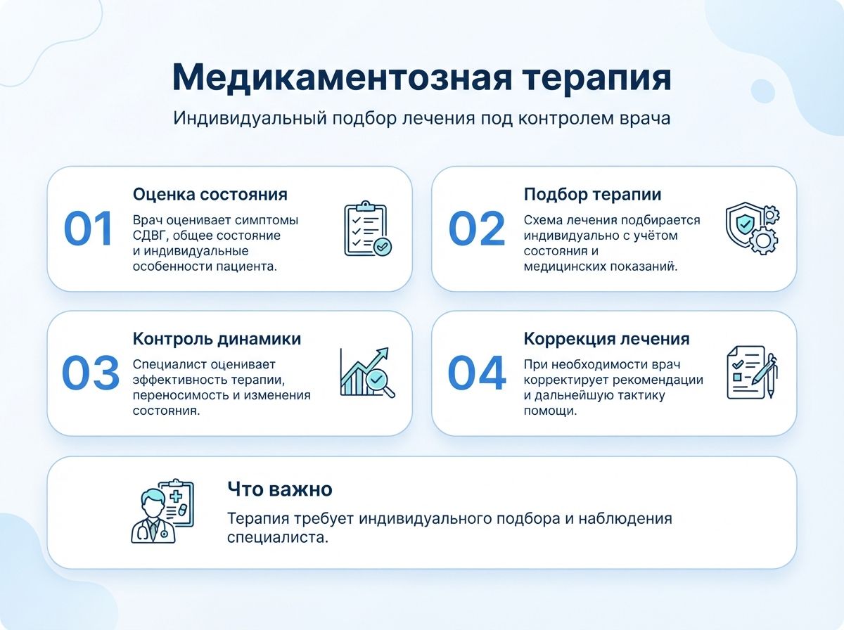Лечение СДВГ в Невеле у детей и взрослыхинфографика